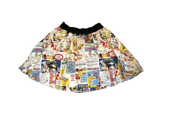 Tulip B Dresses & Skirts - TulipB Retro Vintage Kitchen Comic Print Skater Skirt